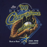 MLB (Pro Player) - Houston Astros Division Champions T-Shirt 1998 Medium Vintage Retro Baseball