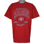 NHL (Bulletin Athletic) - Montreal Canadiens T-Shirt 1990s Large Vintage Retro Hockey