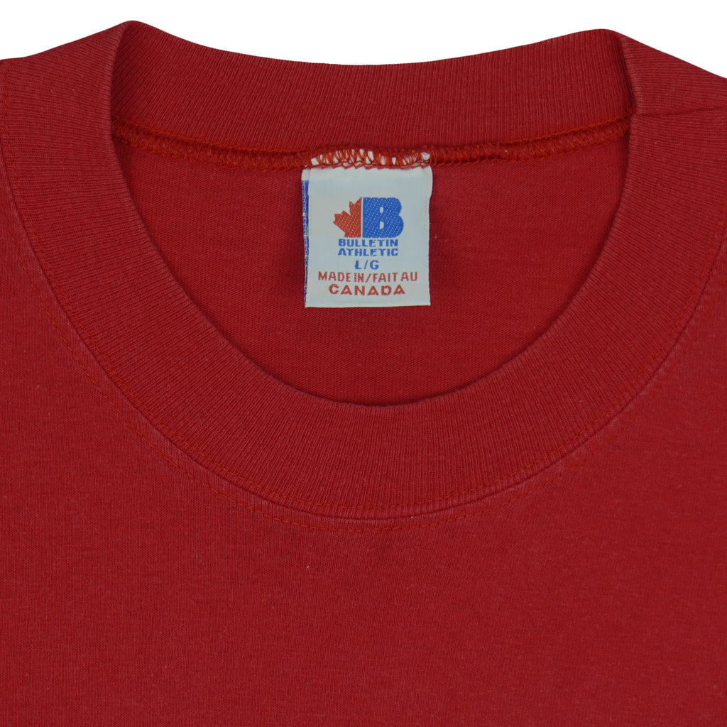NHL (Bulletin Athletic) - Montreal Canadiens T-Shirt 1990s Large Vintage Retro Hockey