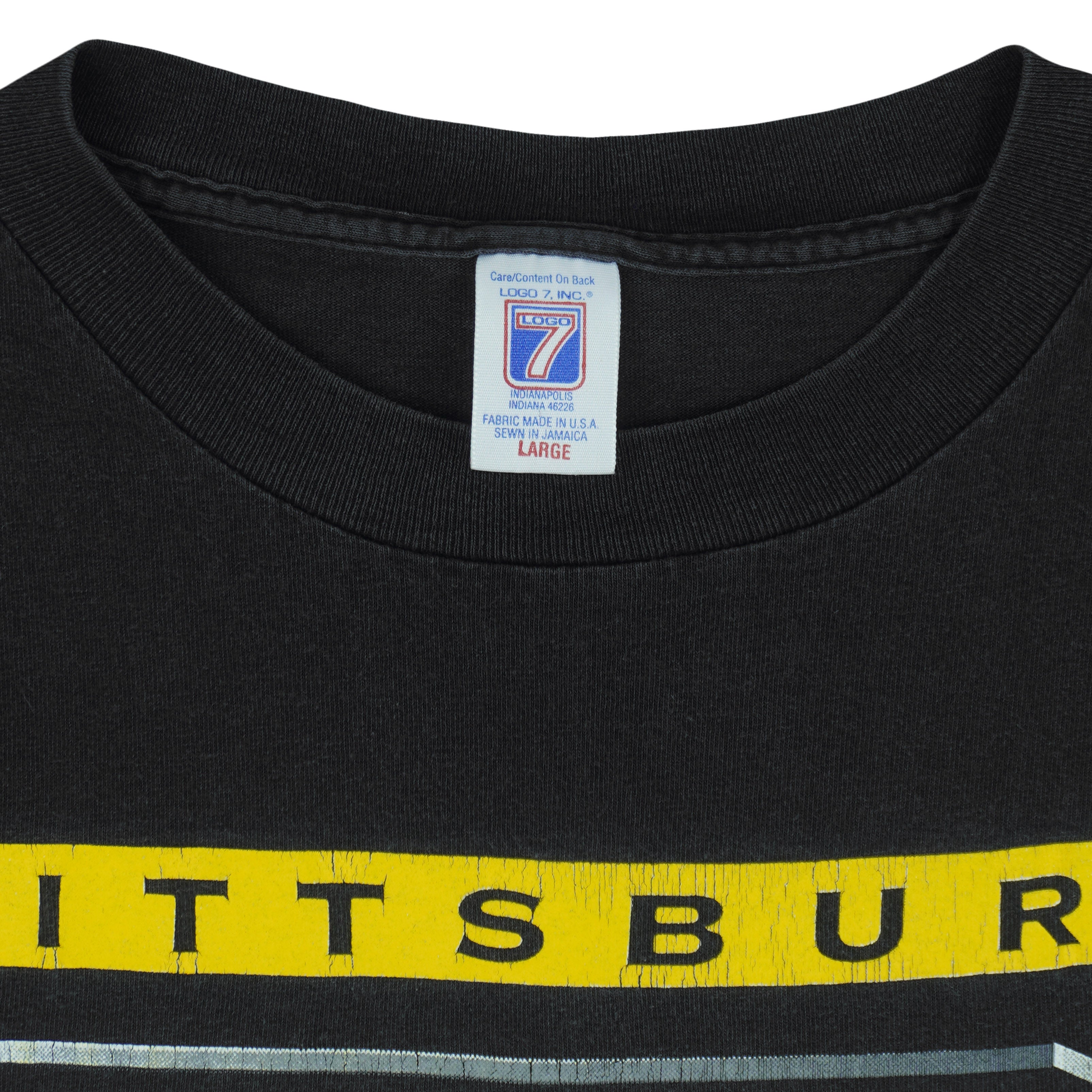 MLB (Logo 7) - Pittsburgh Pirates Baseball T-Shirt 1997 Large Vintage Retro Baseball
