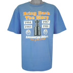 NHL (Waves) - Edmonton Oilers Team Of The Decade Stanley Cup T-Shirt 1990 Large Vintage Retro Hockey