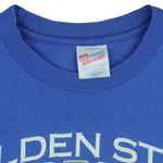 NBA (Hanes) - Golden State Warriors Single Stitch T-Shirt 1990s XX-Large Vintage Retro Basketball
