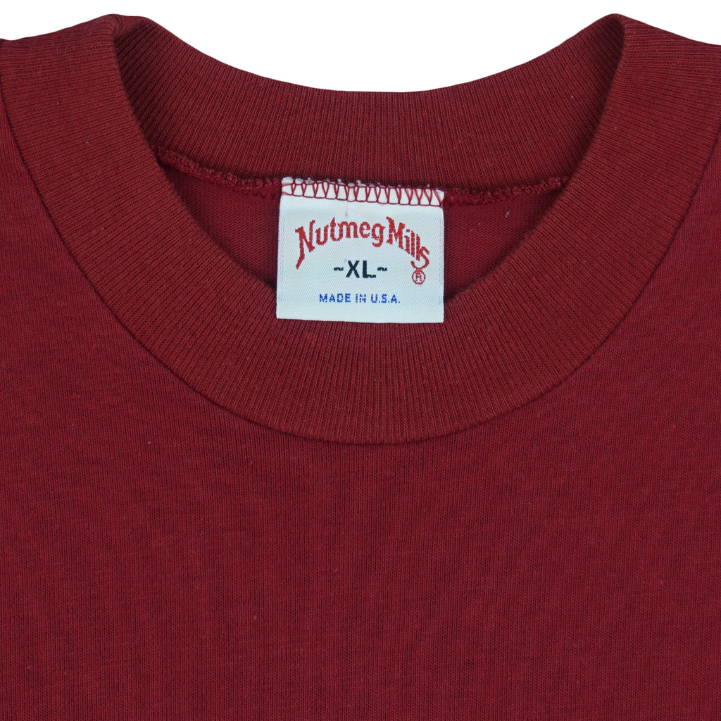 NCAA (Nutmeg Mills) - Alabama Crimson Tide Embroidered T-Shirt 1990s X-Large Vintage Retro