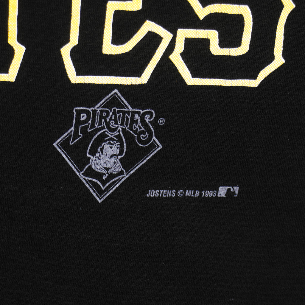 MLB (Fruit Of The Loom) - Pittsburgh Pirates Baseball T-Shirt 1993 Large Vintage Retro Baseball