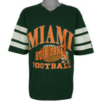 NCAA (Logo 7) - Miami Hurricanes Football Jersey 1990s Large Vintage Retro