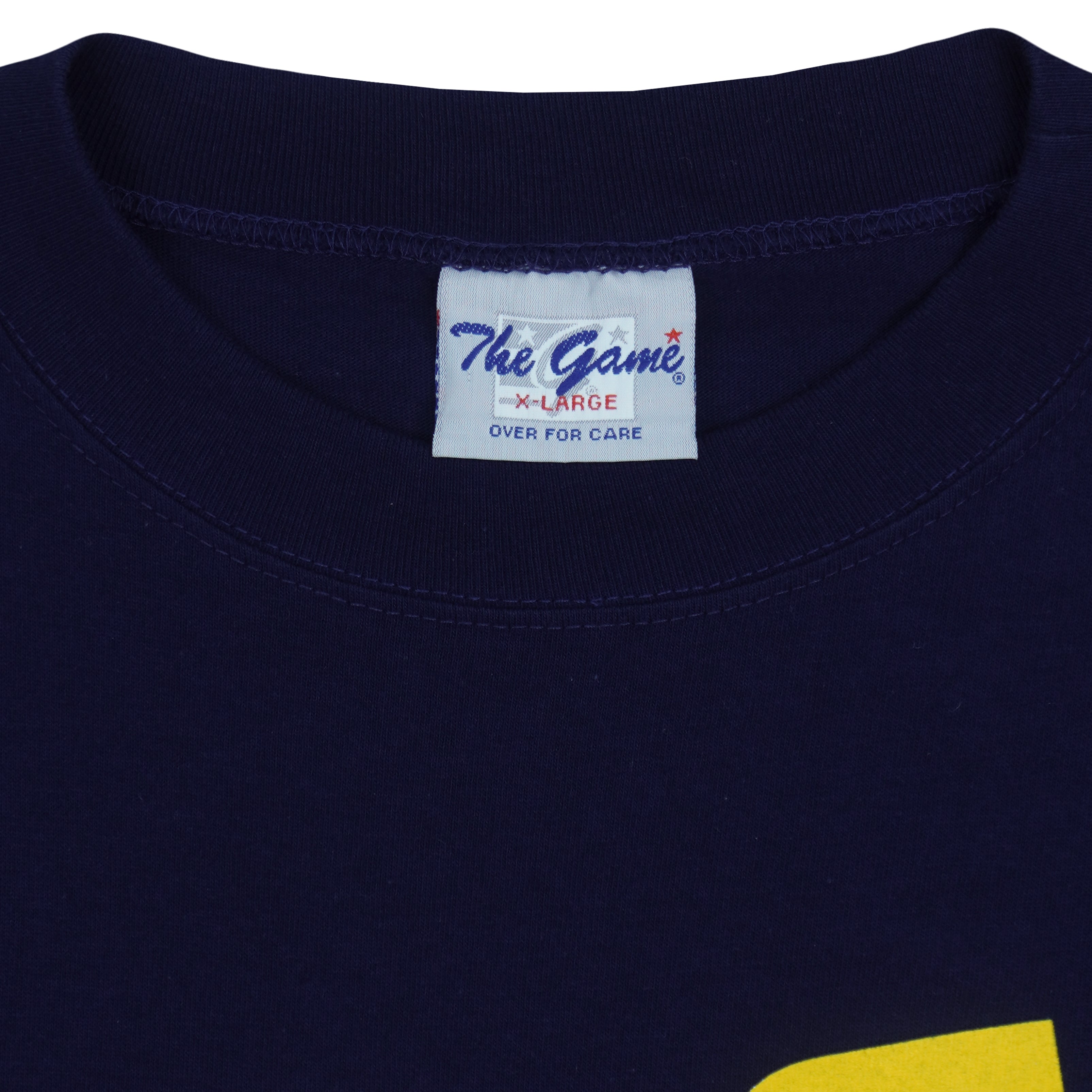 NCAA (The Game) - West Virginia Mountaineers Big Spell-Out T-Shirt 1990s X-Large Vintage Retro