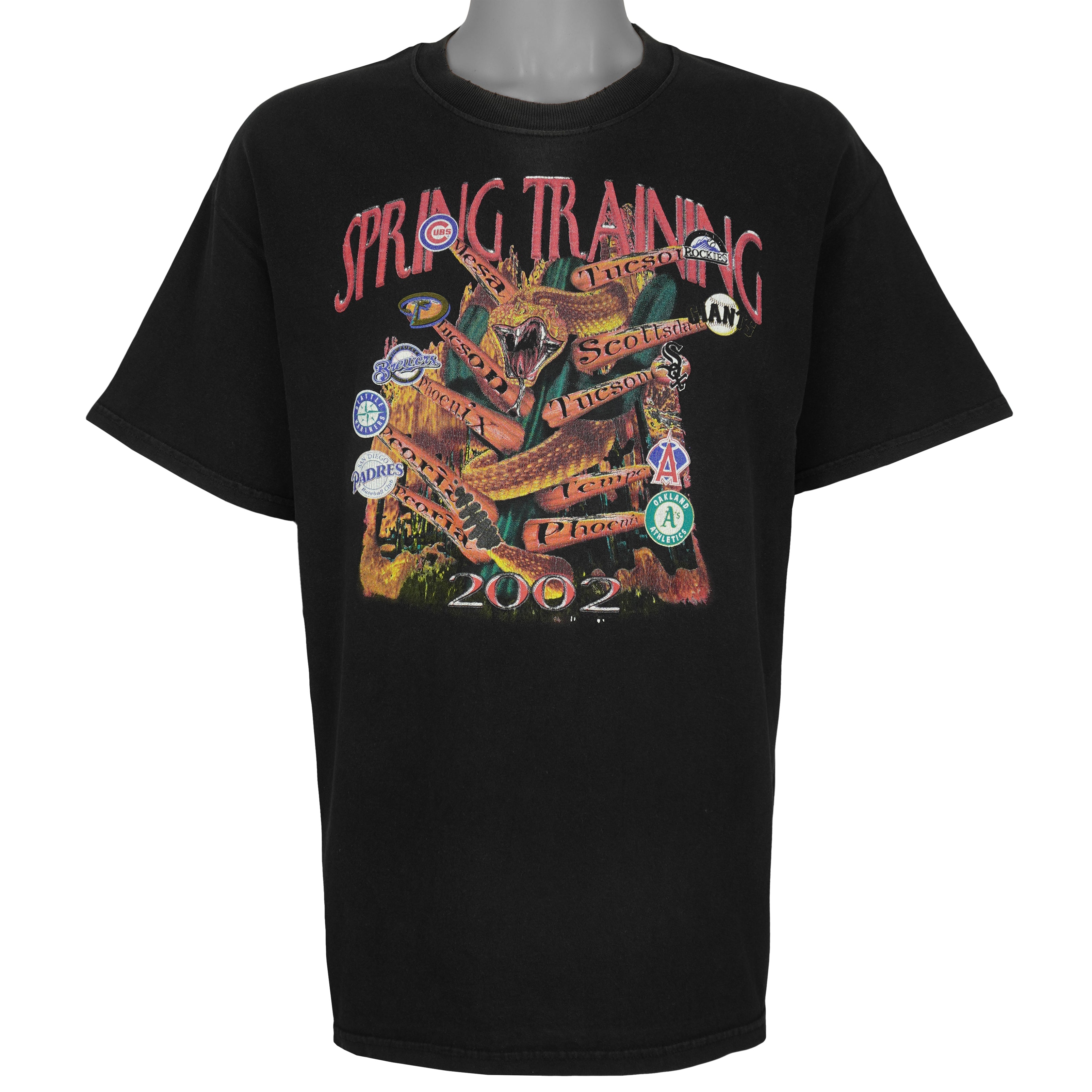 MLB (M&O) - Cactus League Spring Training T-Shirt 2002 Large Vintage Retro Baseball