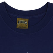 MLB (Nutmeg) - Blue New York Yankees T-Shirt 1990s Large Vintage Retro Baseball