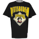 MLB (Nutmeg) - Pittsburgh Pirates Big Logo T-Shirt 1991 Large