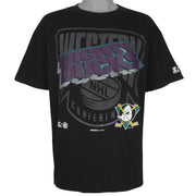 Starter (NHL) - Anaheim Mighty Ducks Western Conference T-Shirt 1994 Large Vintage Retro Hockey