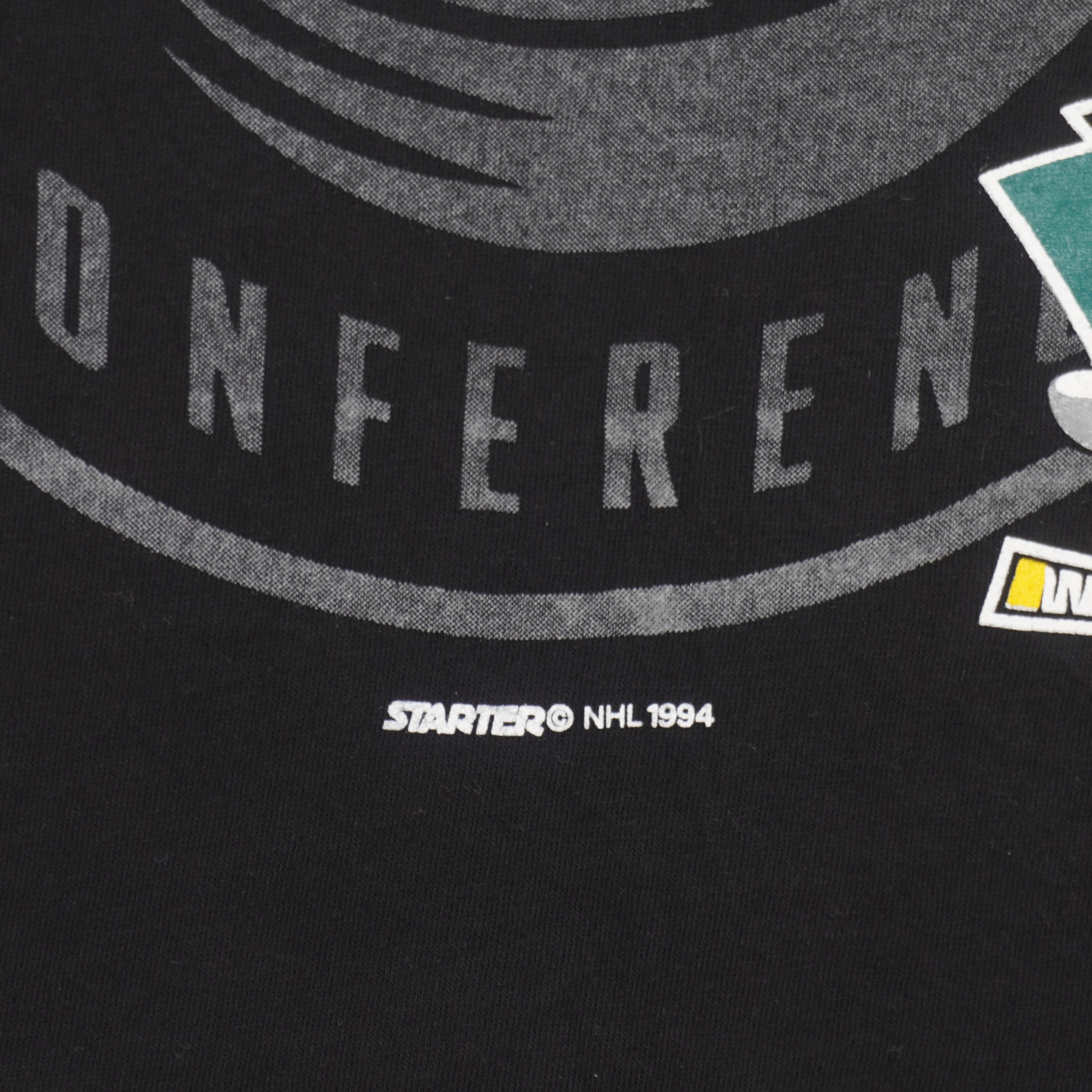 Starter (NHL) - Anaheim Mighty Ducks Western Conference T-Shirt 1994 Large Vintage Retro Hockey