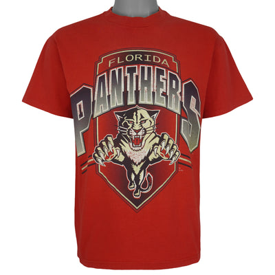 NHL (Hanes) - Florida Panthers Big Logo T-Shirt 1990s Medium