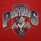 NHL (Hanes) - Florida Panthers Big Logo T-Shirt 1990s Medium Vintage Retro Hockey
