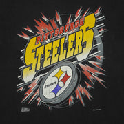NFL (Trench) - Pittsburgh Steelers Lightning T-Shirt 1994 X-Large Vintage Retro Football
