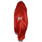 Budweiser - King Of Beers Button-Up Satin Jacket 1980s Medium Vintage Retro