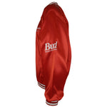 Budweiser - King Of Beers Button-Up Satin Jacket 1980s Medium Vintage Retro