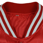 Budweiser - King Of Beers Button-Up Satin Jacket 1980s Medium Vintage Retro