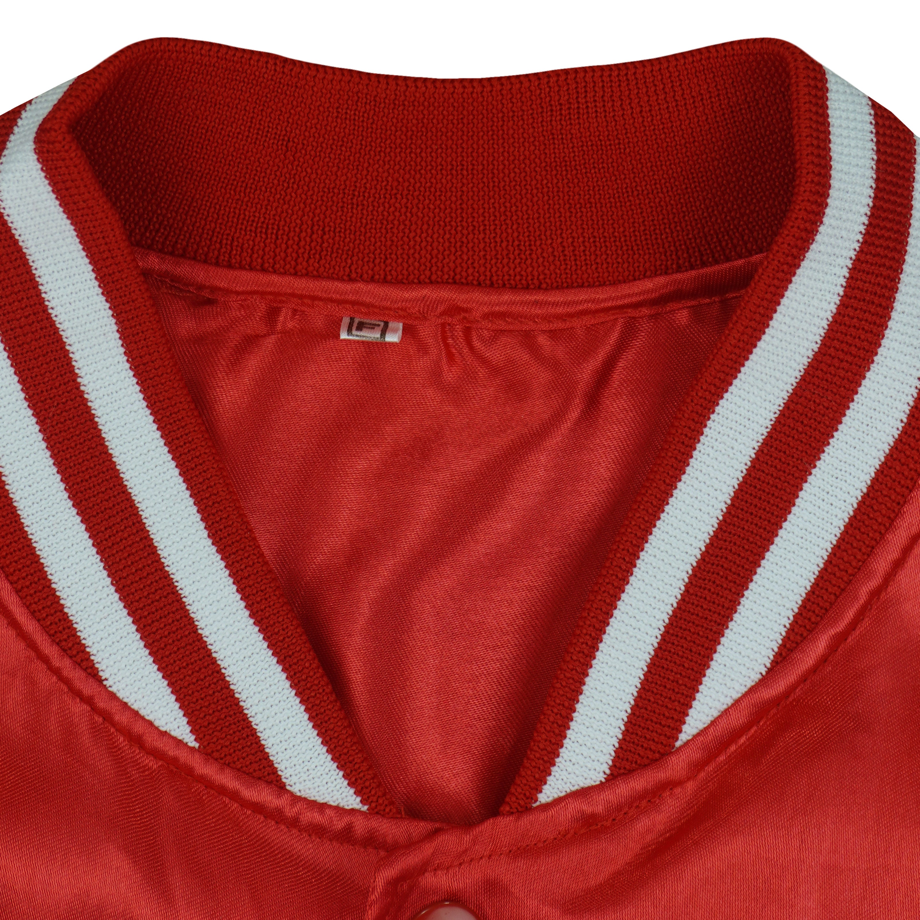 Budweiser - King Of Beers Button-Up Satin Jacket 1980s Medium Vintage Retro