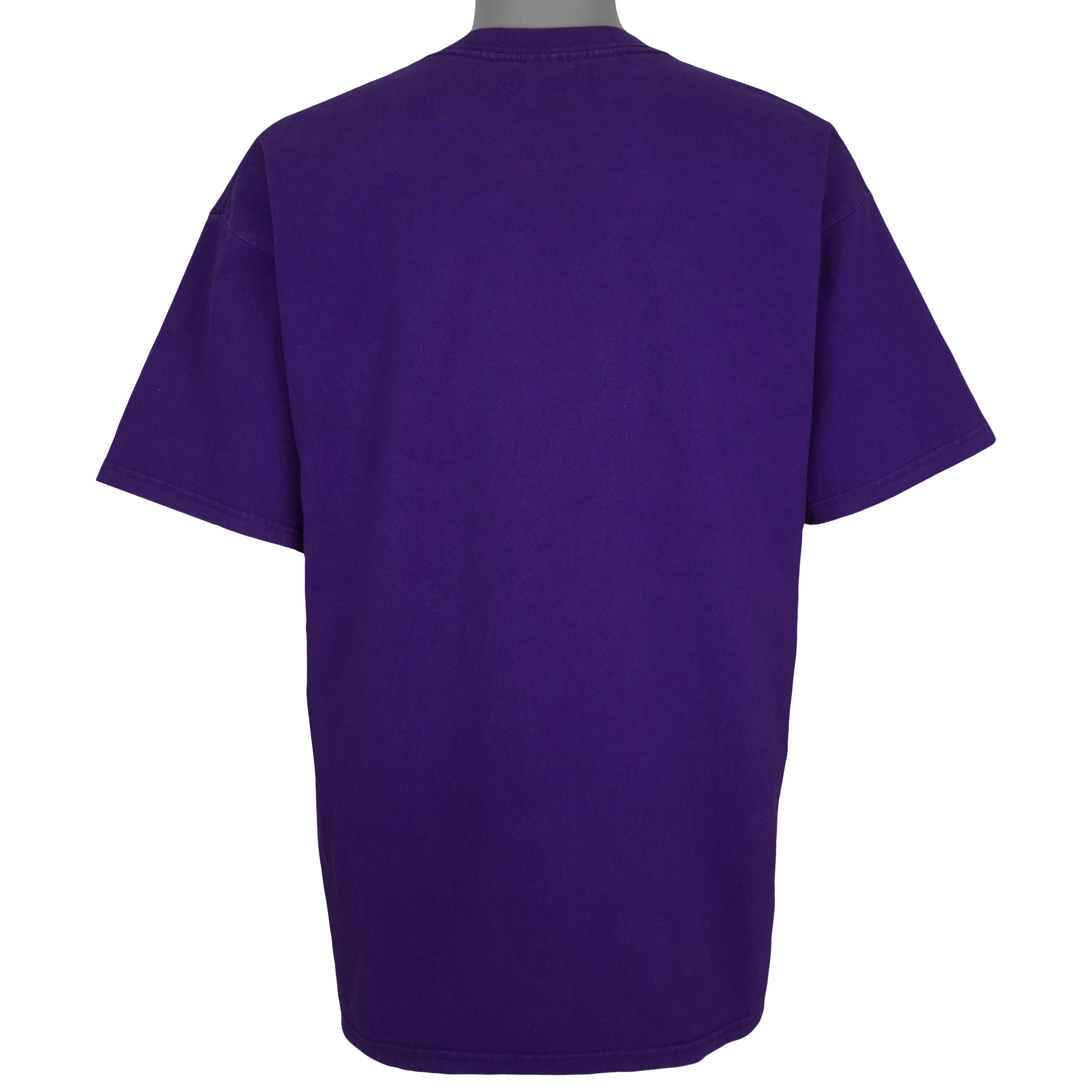 NFL (Gildan) - Baltimore Ravens Purple Sunday Festivus Maximus T-Shirt 2001 X-Large Vintage Retro Football