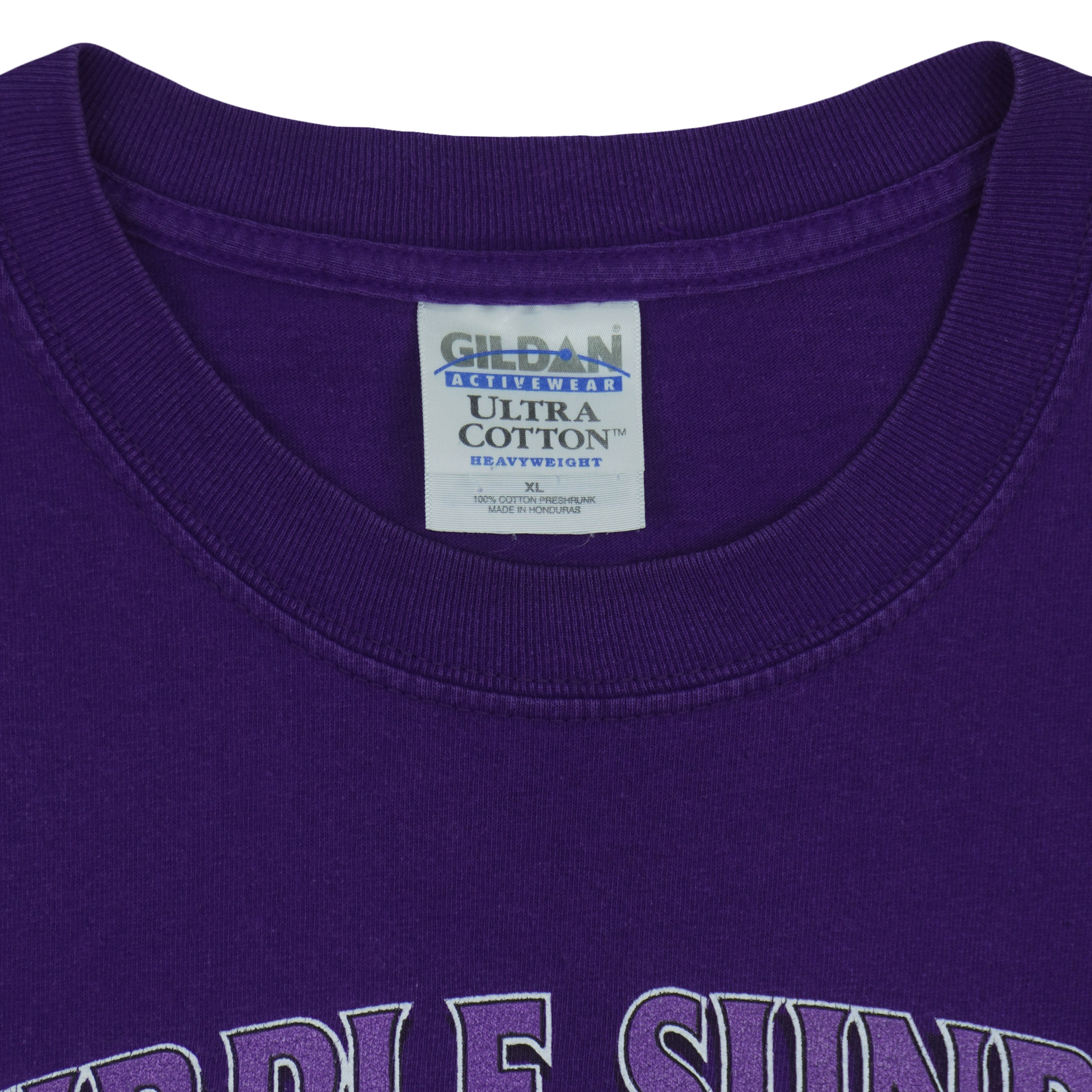 NFL (Gildan) - Baltimore Ravens Purple Sunday Festivus Maximus T-Shirt 2001 X-Large Vintage Retro Football