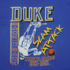 NCAA (Fruit Of The Loom) - Duke Blue Devils Slam Attack T-Shirt 1992 X-Large Vintage Retro