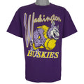 NCAA - Washington Huskies Big Logo T-Shirt 1990s Large Vintage Retro