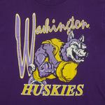 NCAA - Washington Huskies Big Logo T-Shirt 1990s Large Vintage Retro