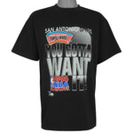 NBA (Salem) - San Antonio Spurs You Gotta Want It T-Shirt 1994 Large