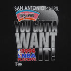 NBA (Salem) - San Antonio Spurs You Gotta Want It T-Shirt 1994 Large Vintage Retro Basketball