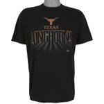 NCAA (Jerzees) - Texas Longhorns Big Spell-Out T-Shirt 1990s Large Vintage Retro