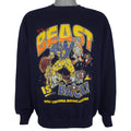 NCAA - West Virginia Mountaineers The Beast Is Back Sweatshirt 1990s Large Vintage Retro
