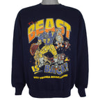 NCAA - West Virginia Mountaineers The Beast Is Back Sweatshirt 1990s Large Vintage Retro