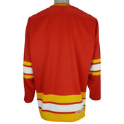 NHL (CCM) - Calgary Flames Hockey Jersey 1980s X-Large Vintage Retro Hockey