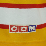 NHL (CCM) - Calgary Flames Hockey Jersey 1980s X-Large Vintage Retro Hockey