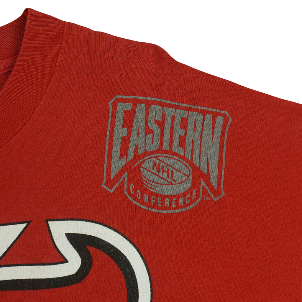 NHL - New Jersey Devils Big Logo T-Shirt 1994 X-Large Vintage Retro Hockey