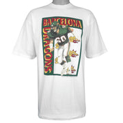 Vintage (Hering) - Barcelona Dragons Player T-Shirt 1991 X-Large Vintage Retro
