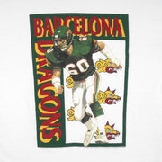 Vintage (Hering) - Barcelona Dragons Player T-Shirt 1991 X-Large Vintage Retro