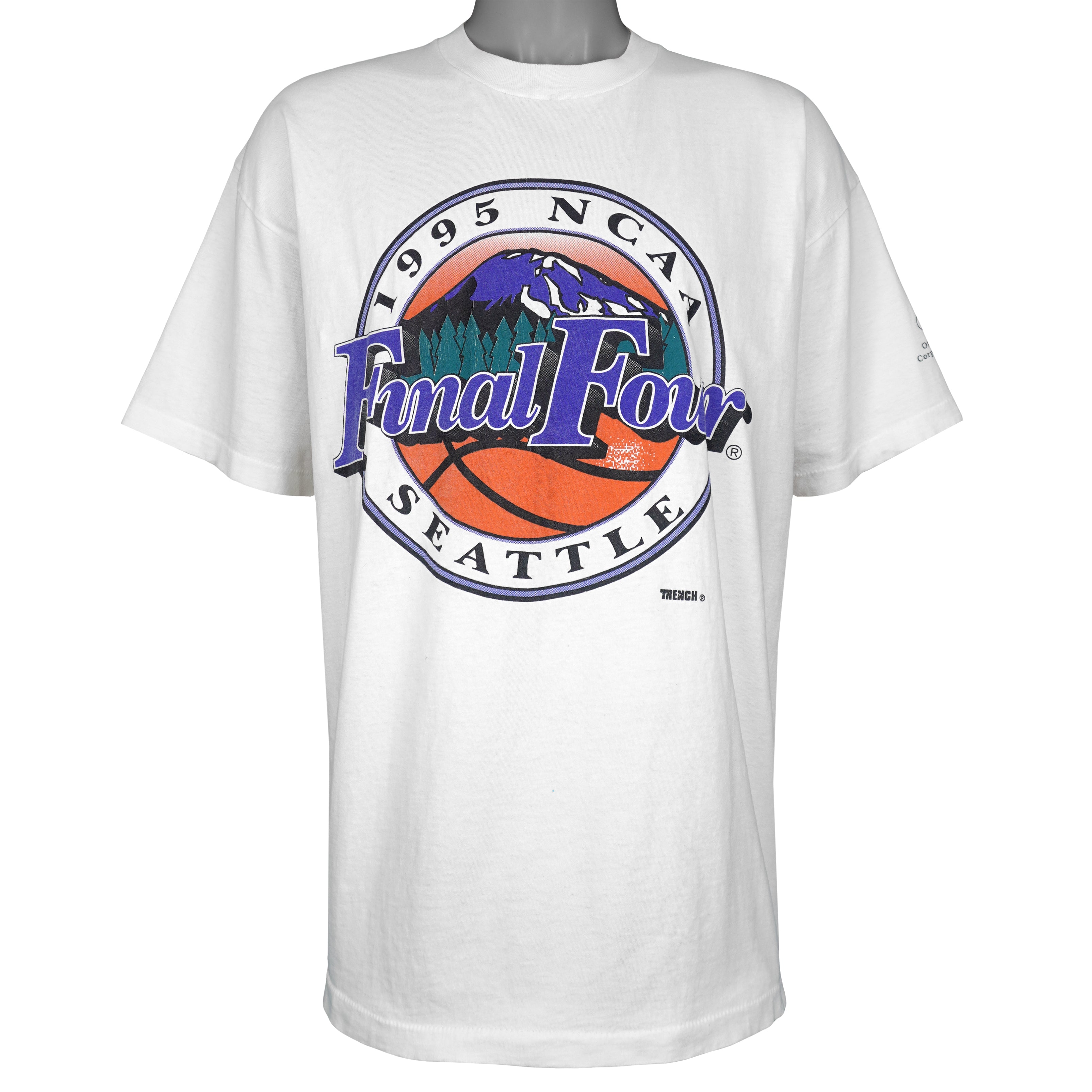 NCAA (Trench) - Basketball Final Four Seattle T-Shirt 1995 X-Large Vintage Retro