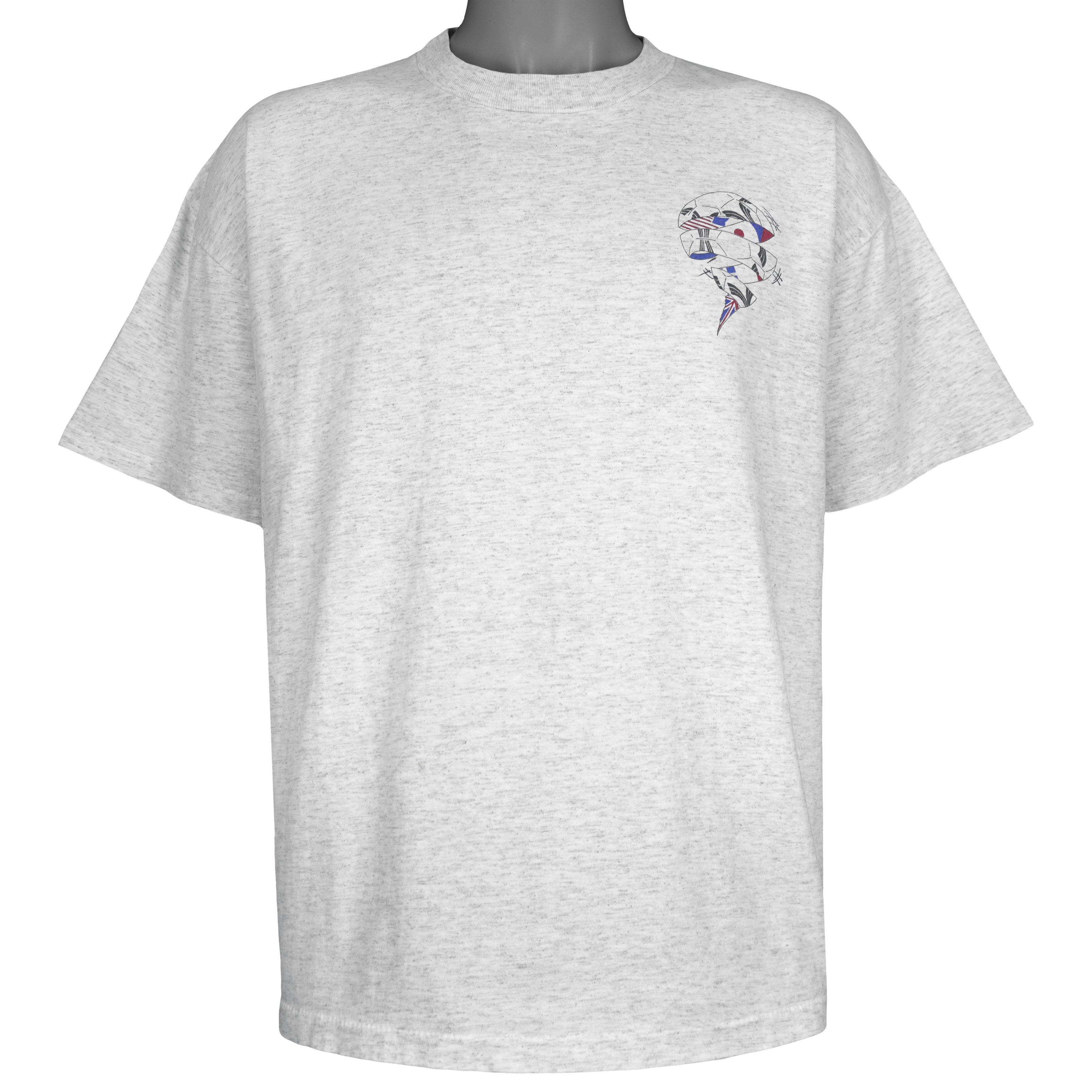 Puma - Grey World Cup USA Soccer T-Shirt 1994 X-Large Vintage Retro