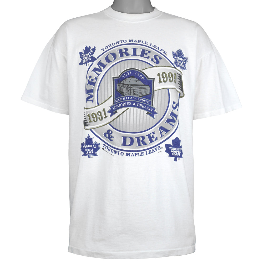 NHL (Bulletin Athletic) - Toronto Maple Leafs Memories & Dreams T-Shirt 1999 X-Large Vintage Retro Hockey