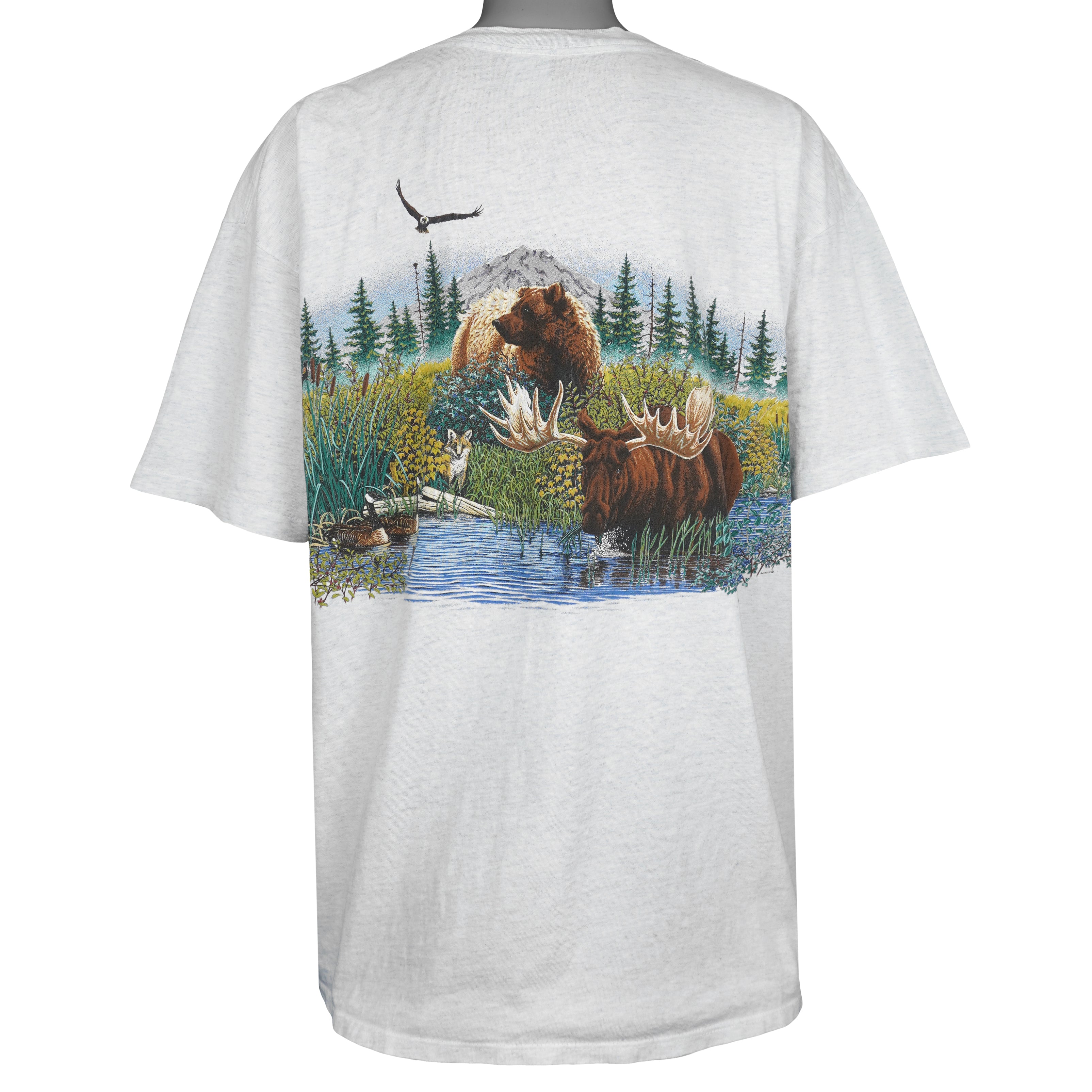 Vintage (Calcru) - Skagway Alaska Wildlife T-Shirt 1990s XX-Large Vintage Retro