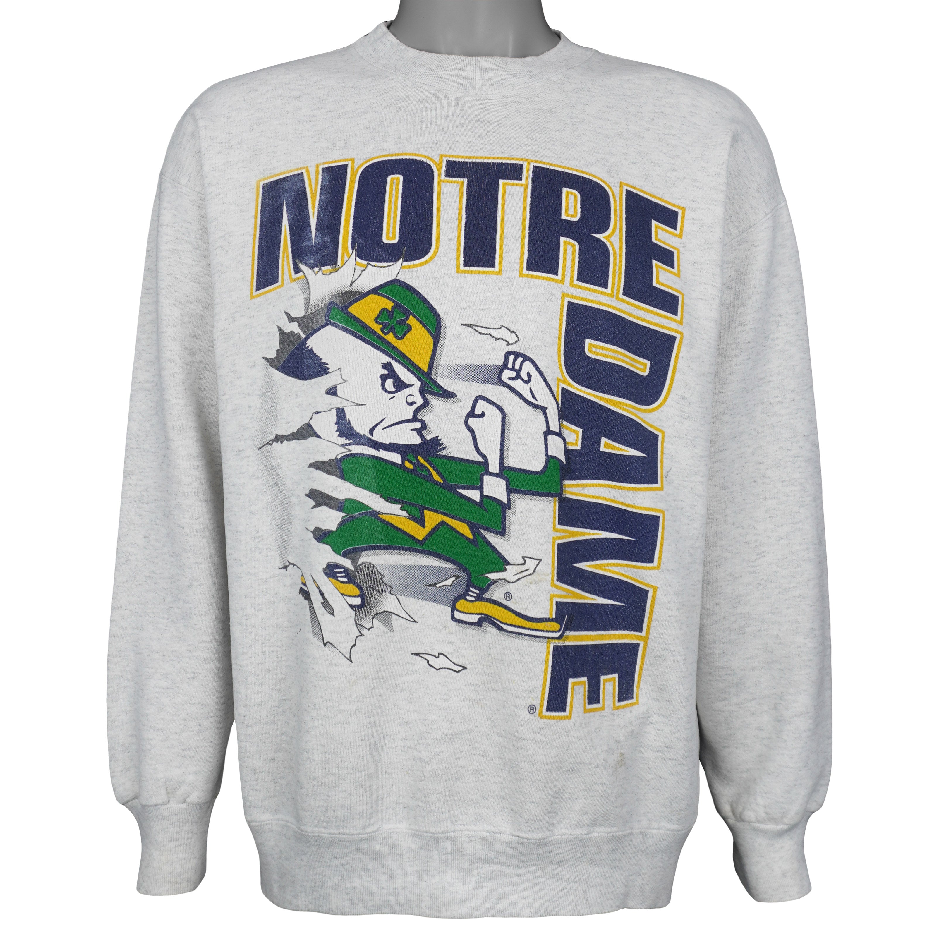 NCAA (Nutmeg) - Notre Dame Fighting Irish Breakout Sweatshirt 1990s Large Vintage Retro