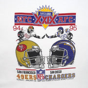 NFL - Chargers Vs 49ers Super Bowl XXIX Sweatshirt 1995 XX-Large Vintage Retro Football