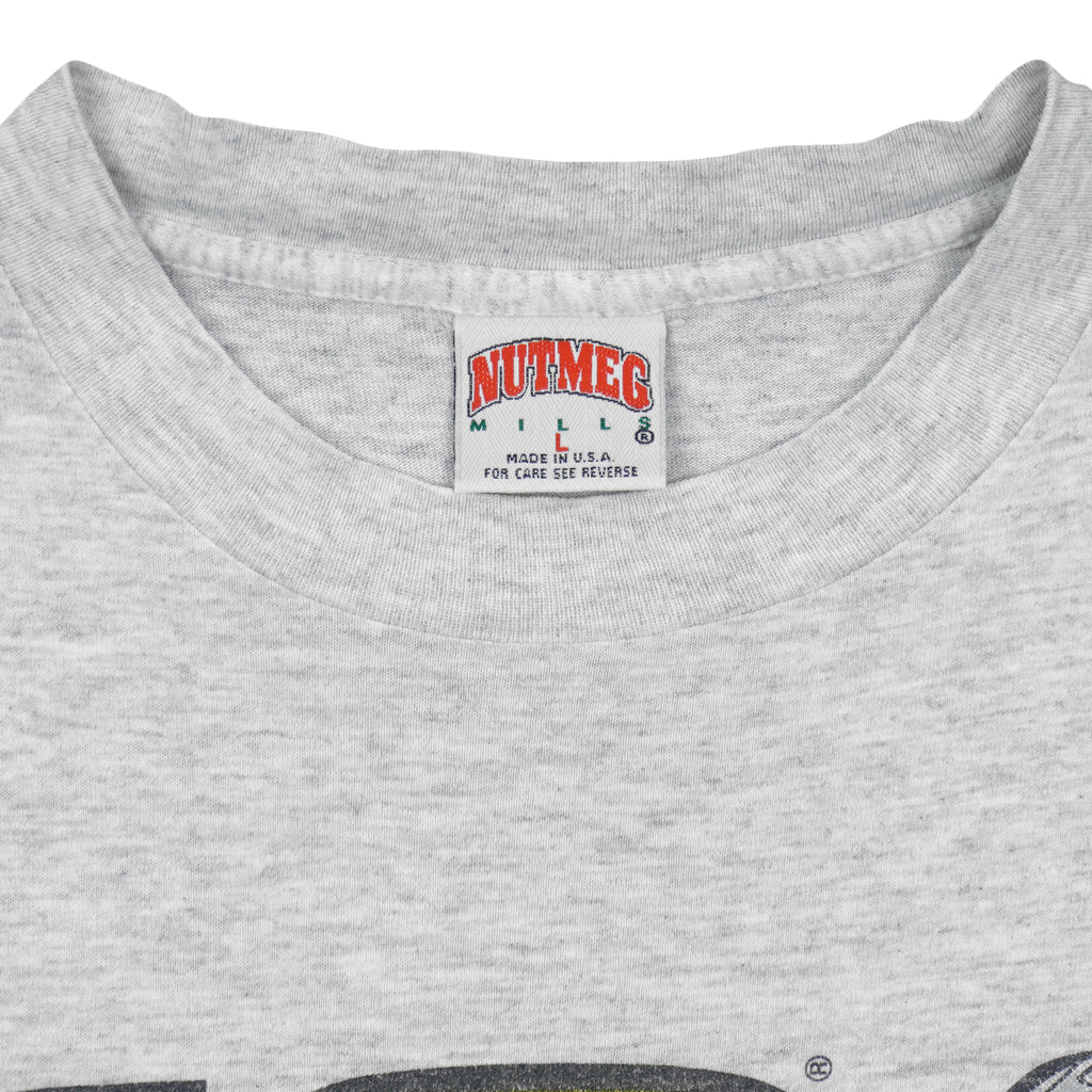 NHL (Nutmeg) - Grey Pittsburgh Penguins T-Shirt 1994 Large Vintage Retro Hockey