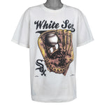 MLB (Nutmeg) - Chicago White Sox Baseball Glove T-Shirt 1995 X-Large