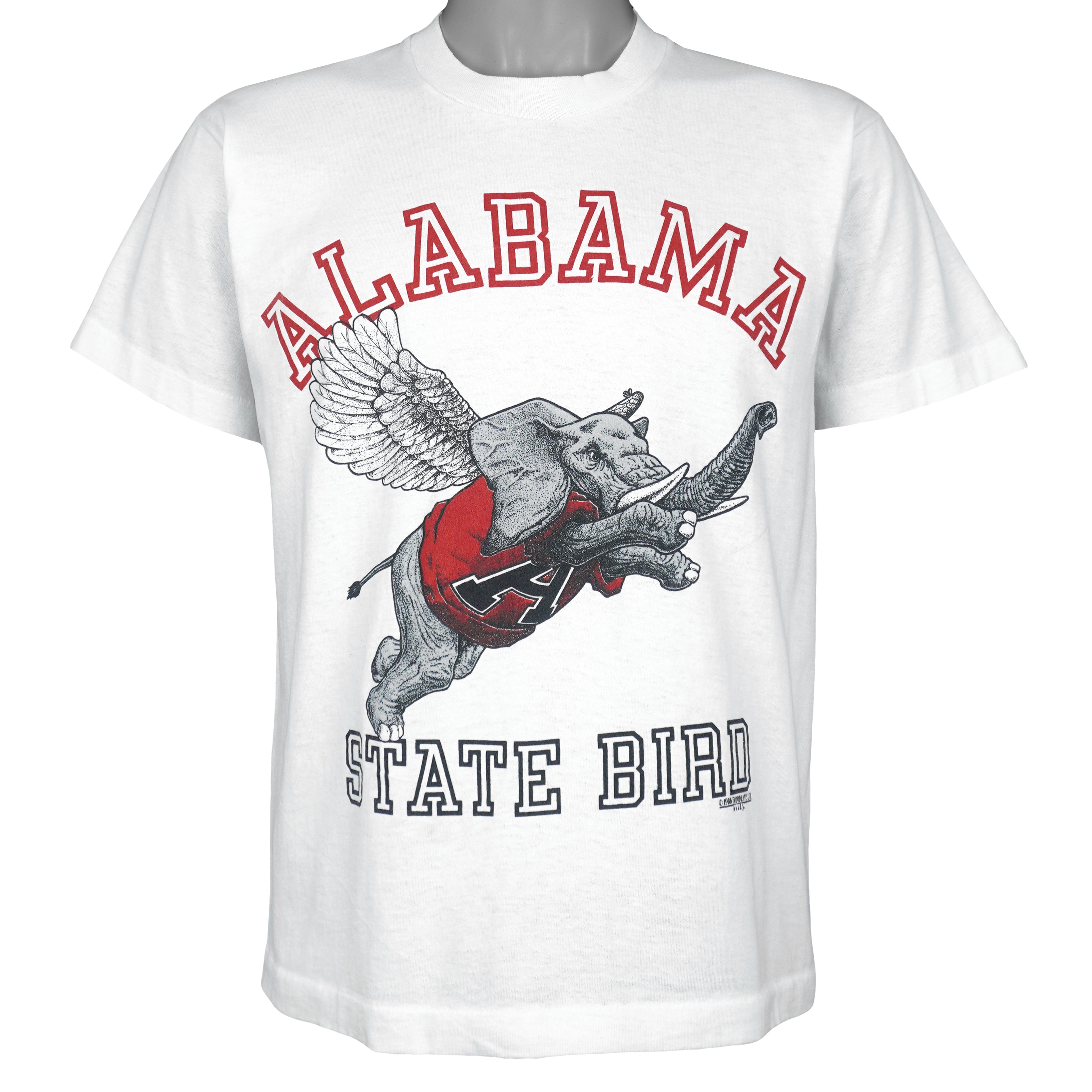 NCAA (Screen Stars Best) - Alabama State Bird T-Shirt 1988 Large Vintage Retro