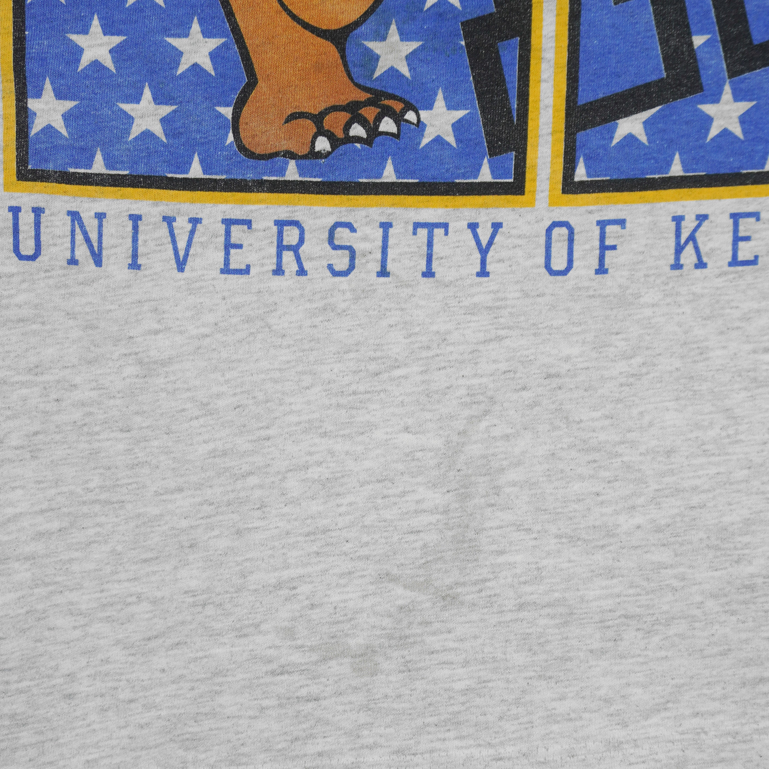 NCAA (Jerzees) - University of Kentucky Wildcats Big Logo T-Shirt 1990s Large Vintage Retro