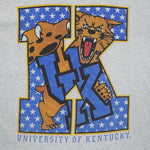 NCAA (Jerzees) - University of Kentucky Wildcats Big Logo T-Shirt 1990s Large Vintage Retro