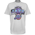 NBA - Utah Jazz Single Stitch T-Shirt 1990s Large Vintage Retro Basketball