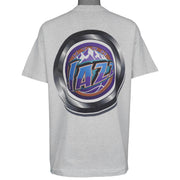 NBA - Utah Jazz Single Stitch T-Shirt 1990s Large Vintage Retro Basketball
